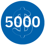 $5000 Milestone Badge